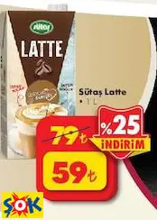 SÜTAŞ LATTE 1 L